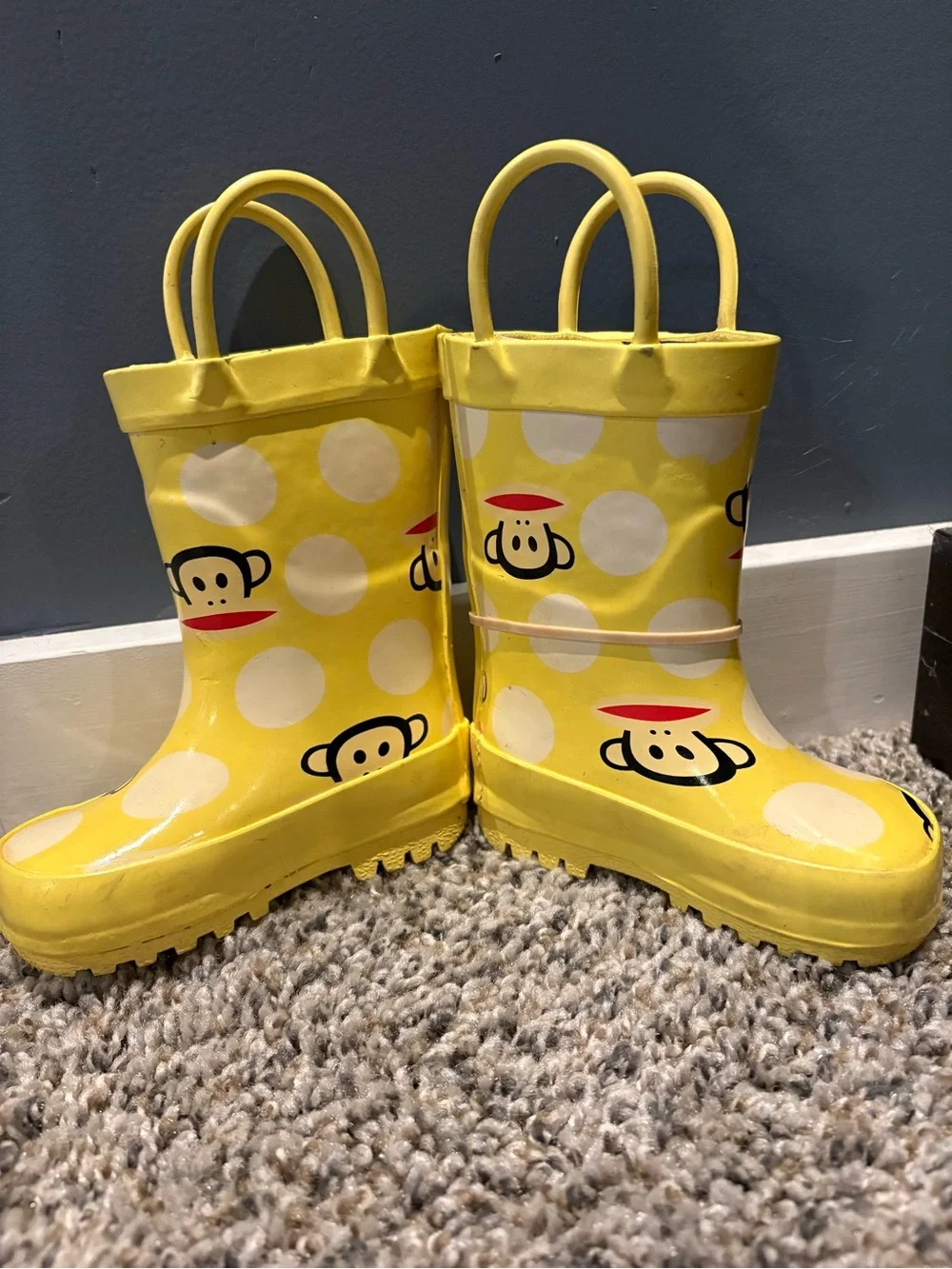 Paul Frank Yellow Rubber Rainboots Size 5 Unisex shoes